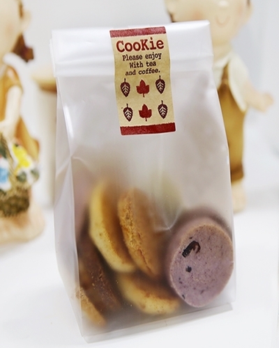 M 쿠키 봉투 (반투명)초콜릿 사탕 제과 과자 포장용 비닐4가지 사이즈[100매 단위]