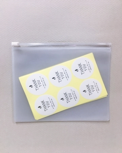 PVC 반투명 슬라이드 고리 지퍼백여행용 화장품 보관용 파우치18가지 사이즈[50장 단위]